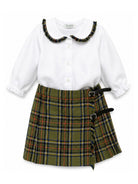 Set camicia e gonna per neonata Paio Crippa Kids multicolore con motivo tartan SASSOFONO ENGLAND 4632 PAIO CRIPPA KIDS 