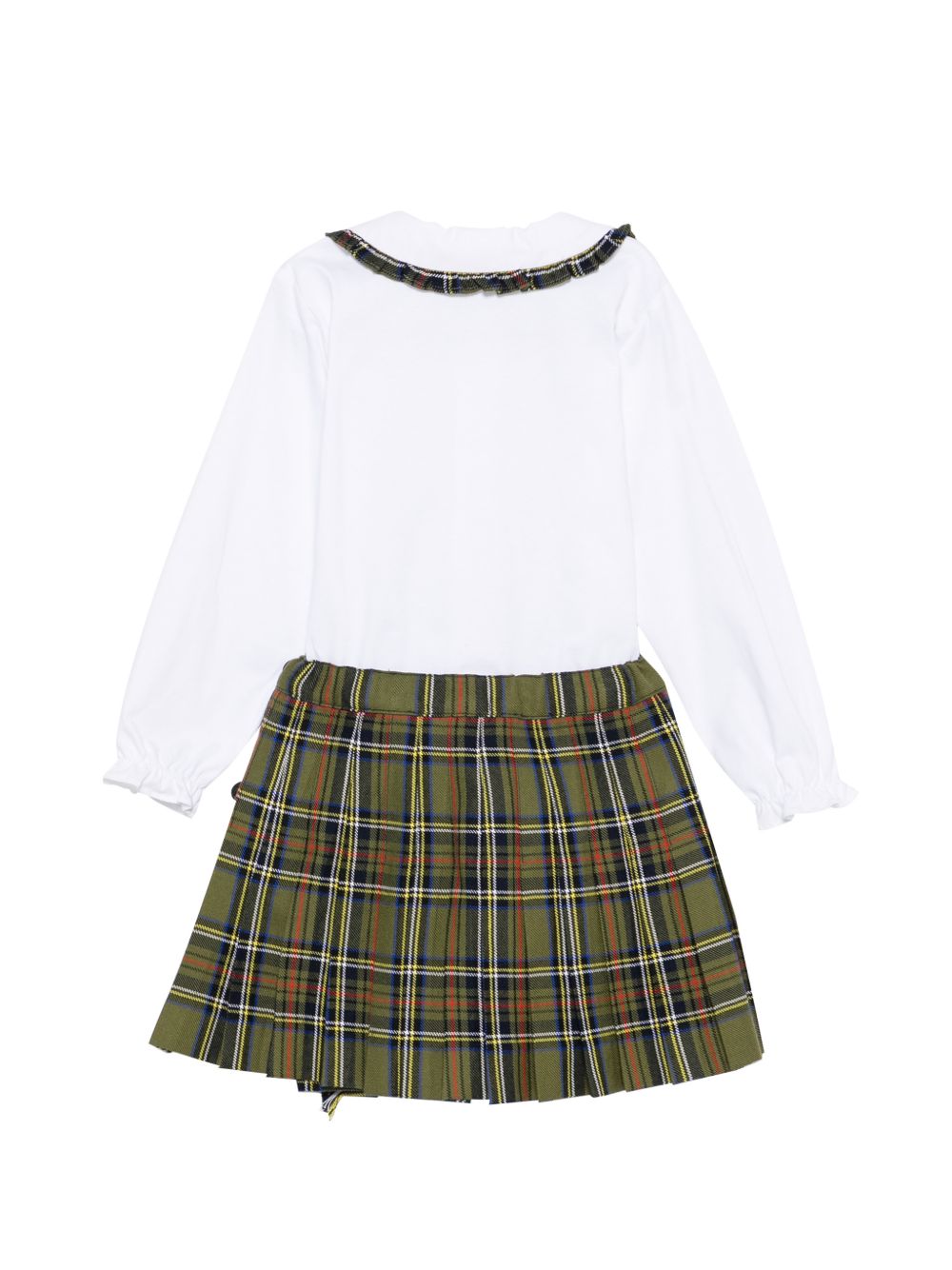 Set camicia e gonna per neonata Paio Crippa Kids multicolore con motivo tartan SASSOFONO ENGLAND 4632 PAIO CRIPPA KIDS 