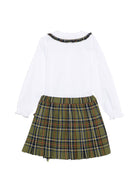 Set camicia e gonna per neonata Paio Crippa Kids multicolore con motivo tartan SASSOFONO ENGLAND 4632 PAIO CRIPPA KIDS 