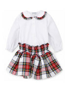 Set t-shirt e gonna per neonata Paio Crippa Kids multicolore con motivo tartan SASSOFONO MIMOSA 1/4028 PAIO CRIPPA KIDS 