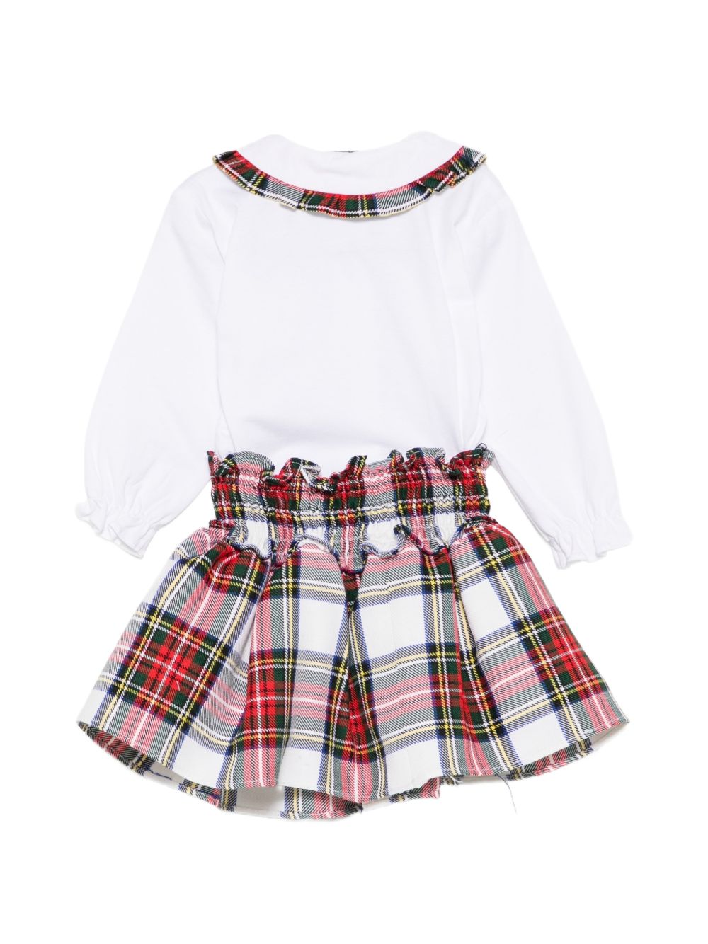 Set t-shirt e gonna per neonata Paio Crippa Kids multicolore con motivo tartan SASSOFONO MIMOSA 1/4028 PAIO CRIPPA KIDS 