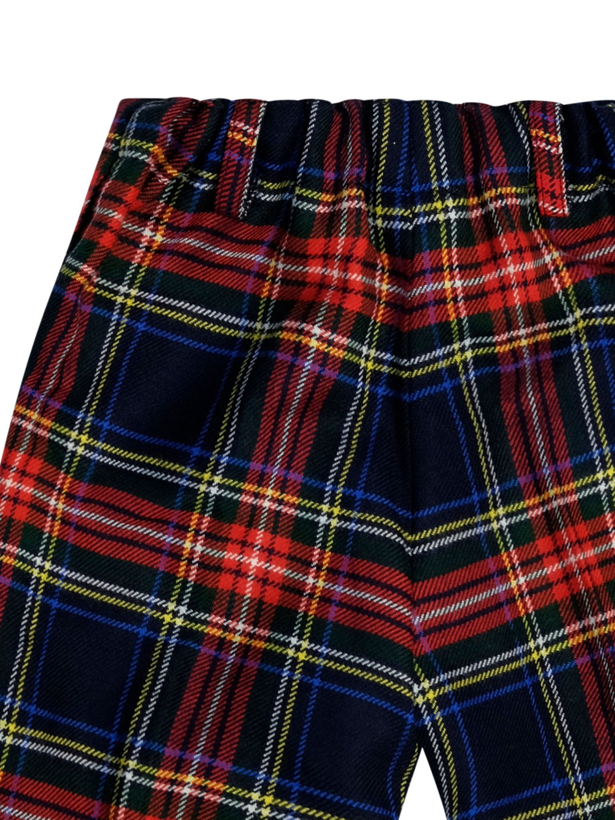 Shorts per neonato Paio Crippa Kids  multicolore con motivo scozzese ULIVO. 4588 PAIO CRIPPA KIDS 