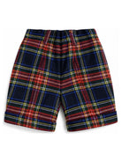 Shorts per neonato Paio Crippa Kids  multicolore con motivo scozzese ULIVO. 4588 PAIO CRIPPA KIDS 