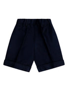 Shorts per neonato Paio Crippa Kids blu con orlo con risvolto ULIVO 78 PAIO CRIPPA KIDS 
