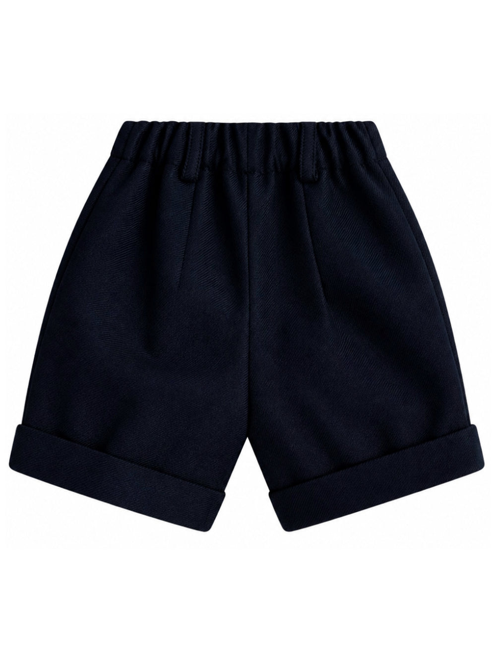 Shorts per neonato Paio Crippa Kids blu con orlo con risvolto ULIVO 78 PAIO CRIPPA KIDS 