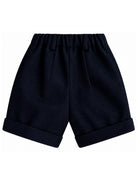 Shorts per neonato Paio Crippa Kids blu con orlo con risvolto ULIVO 78 PAIO CRIPPA KIDS 