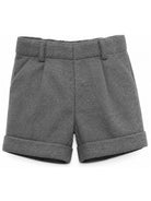 Shorts per neonato Paio Crippa Kids grigi con passanti per cintura ULIVO 95 PAIO CRIPPA KIDS 