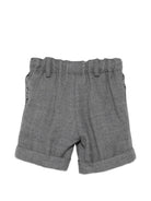 Shorts per neonato Paio Crippa Kids grigi con passanti per cintura ULIVO 95 PAIO CRIPPA KIDS 