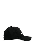 Cappello per neonato Palm Angels Kids nero con ricamo frontale del logo F6PAJBBC223 110 PALM ANGELS KIDS 