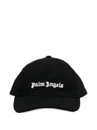 Cappello per neonato Palm Angels Kids nero con ricamo frontale del logo F6PAJBBC223 110 PALM ANGELS KIDS 