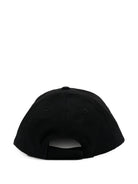 Cappello per neonato Palm Angels Kids nero con ricamo frontale del logo F6PAJBBC223 110 PALM ANGELS KIDS 