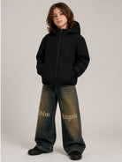 Jeans per bambino Palm Angels Kids blu con stampa logo F6PAJBDP068 126 PALM ANGELS KIDS 
