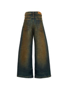 Jeans per bambino Palm Angels Kids blu con stampa logo F6PAJBDP068 126 PALM ANGELS KIDS 
