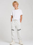 Pantatuta per bambino Palm Angels Kids grigio con stampa logo sul davanti F6PAJBFP016 101 PALM ANGELS KIDS 