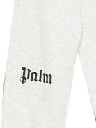 Pantatuta per bambino Palm Angels Kids grigio con stampa logo sul davanti F6PAJBFP016 101 PALM ANGELS KIDS 