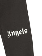 Pantatuta per bambino Palm Angels Kids nero con stampa logo sul davanti F6PAJBFP016 110 PALM ANGELS KIDS 