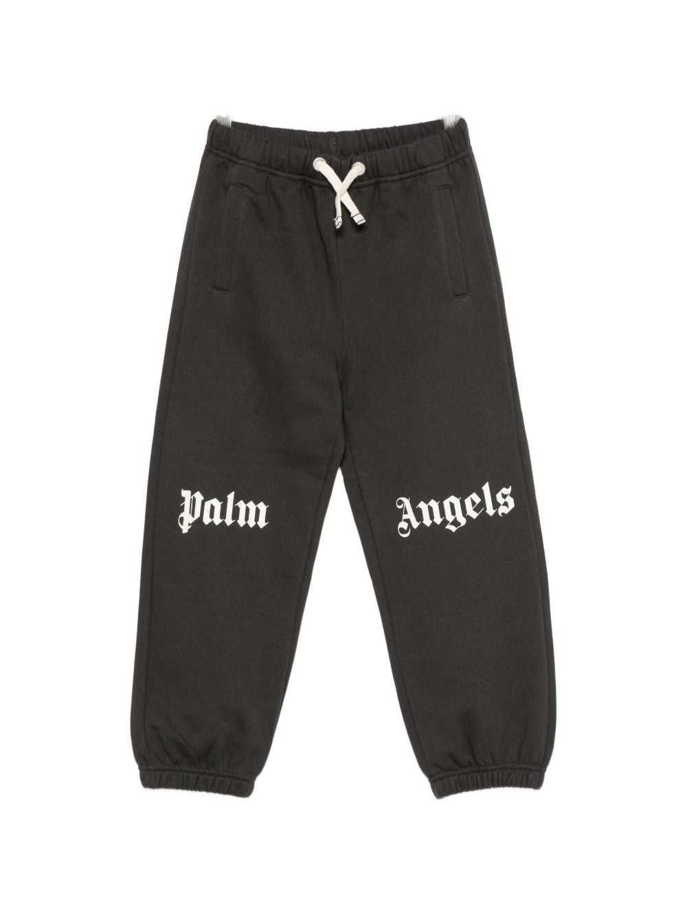 Pantatuta per bambino Palm Angels Kids nero con stampa logo sul davanti F6PAJBFP016 110 PALM ANGELS KIDS 