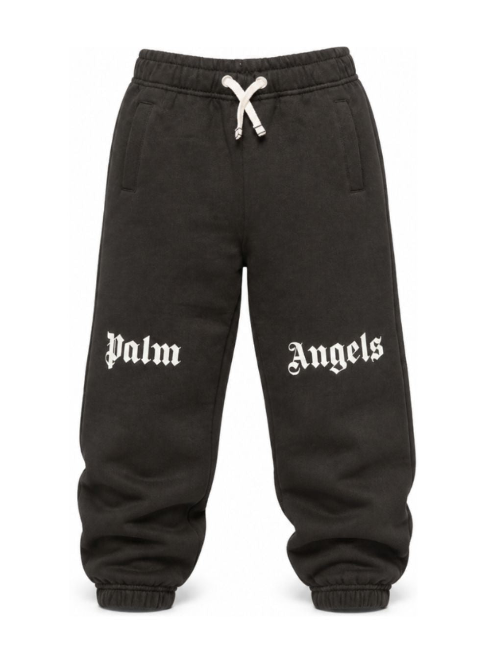 Pantatuta per bambino Palm Angels Kids nero con stampa logo sul davanti F6PAJBFP016 110 PALM ANGELS KIDS 