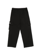 Pantaloni cargo per bambino Palm Angels Kids nero con dettaglio striscia laterale F6PAJBFP020 110 PALM ANGELS KIDS 