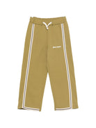 Pantatuta per bambino Palm Angels Kids verde con dettaglio a striscie laterali F6PAJBFP027 1529 PALM ANGELS KIDS 