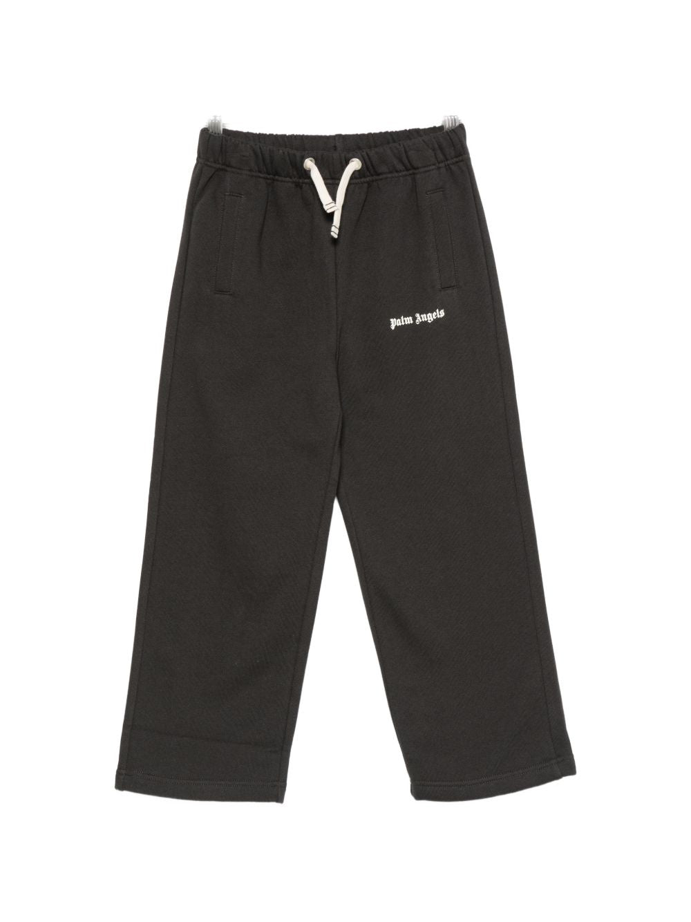 Pantatuta per bambino Palm Angels Kids nero con stampa logo sul davanti F6PAJBFP062 110 PALM ANGELS KIDS 