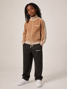 Pantatuta per bambino Palm Angels Kids nero con stampa logo sul davanti F6PAJBFP062 110 PALM ANGELS KIDS 