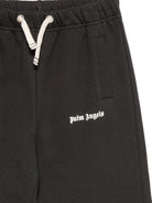 Pantatuta per bambino Palm Angels Kids nero con stampa logo sul davanti F6PAJBFP062 110 PALM ANGELS KIDS 