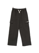 Pantatuta per bambino Palm Angels Kids nera con stampa logo laterale F6PAJBFP220 110 PALM ANGELS KIDS 
