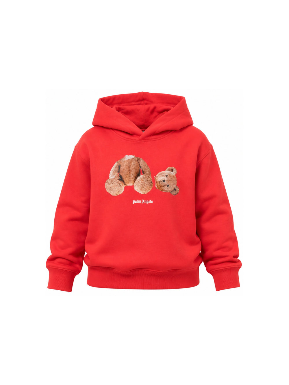 Felpa per bambino Palm Angels Kids rossa con Teddy sul davanti F6PAJBHS059 040 PALM ANGELS KIDS 
