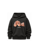 Felpa per bambino Palm Angels Kids nera con stampa Teddy sul davanti F6PAJBHS059 110 PALM ANGELS KIDS 