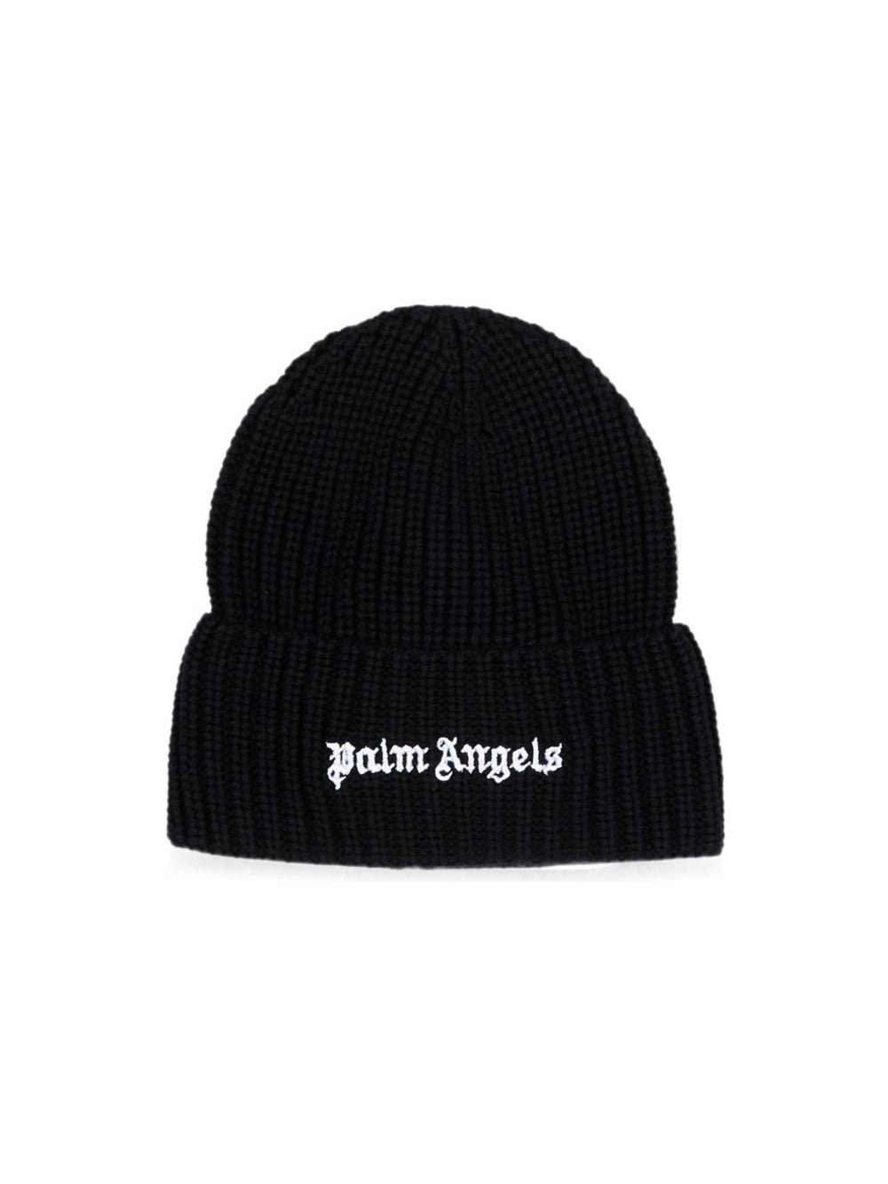 Berretto per bambino Palm Angels Kids nero con logo ricamato F6PAJBHT226 110 PALM ANGELS KIDS 