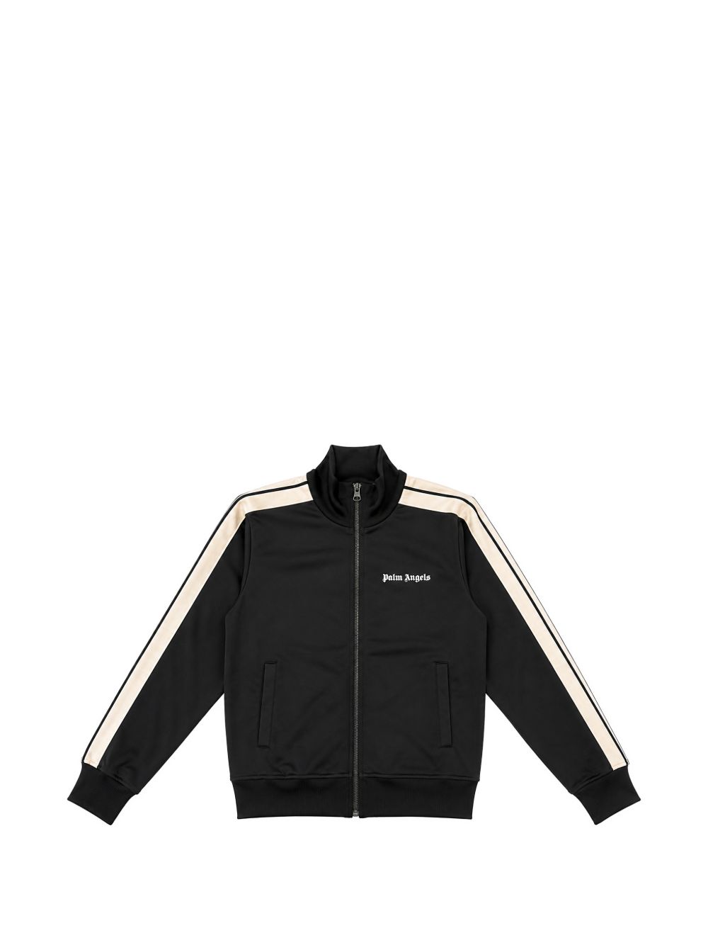 Felpa per bambino Palm Angels Kids nera con stampa logo sul davanti F6PAJBJK028 110 PALM ANGELS KIDS 