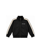Felpa per bambino Palm Angels Kids nera con stampa logo sul davanti F6PAJBJK028 110 PALM ANGELS KIDS 
