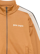 Felpa per bambino Palm Angels Kids marrone con stampa grafica sul davanti F6PAJBJK028 1531 PALM ANGELS KIDS 