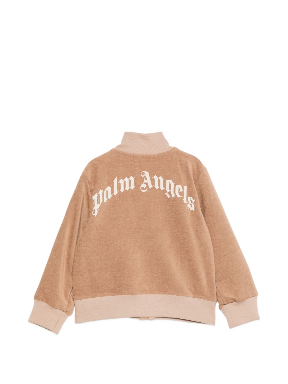 Felpa per bambino Palm Angels Kids beige con chiusura con zip F6PAJBJK128 178 PALM ANGELS KIDS 