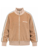 Felpa per bambino Palm Angels Kids beige con chiusura con zip F6PAJBJK128 178 PALM ANGELS KIDS 