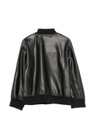 Giacca per bambino Palm Angels Kids nera con dettaglio laterale a righe F6PAJBJK163 110 PALM ANGELS KIDS 