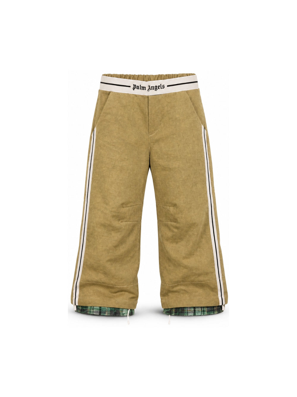 Pantaloni per bambino Palm Angels Kids beige con logo in vita F6PAJBPA133 1531 PALM ANGELS KIDS 
