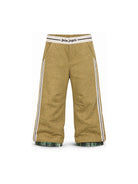 Pantaloni per bambino Palm Angels Kids beige con logo in vita F6PAJBPA133 1531 PALM ANGELS KIDS 