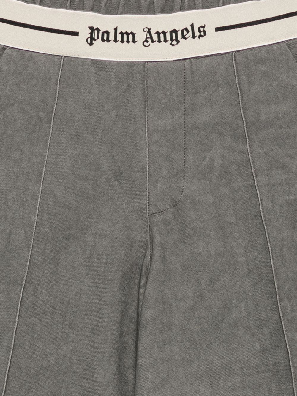 Pantaloni per bambino Palm Angels Kids grigi con logo in vita F6PAJBPA139 110 PALM ANGELS KIDS 