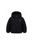 Giubbino per bambino Palm Angels Kids nero con stampa logo sul davanti F6PAJBPF007 110 PALM ANGELS KIDS 