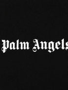 Felpa per bambini Palm Angels Kids nera con stampa logo sul davanti F6PAJBSW025 110 PALM ANGELS KIDS 