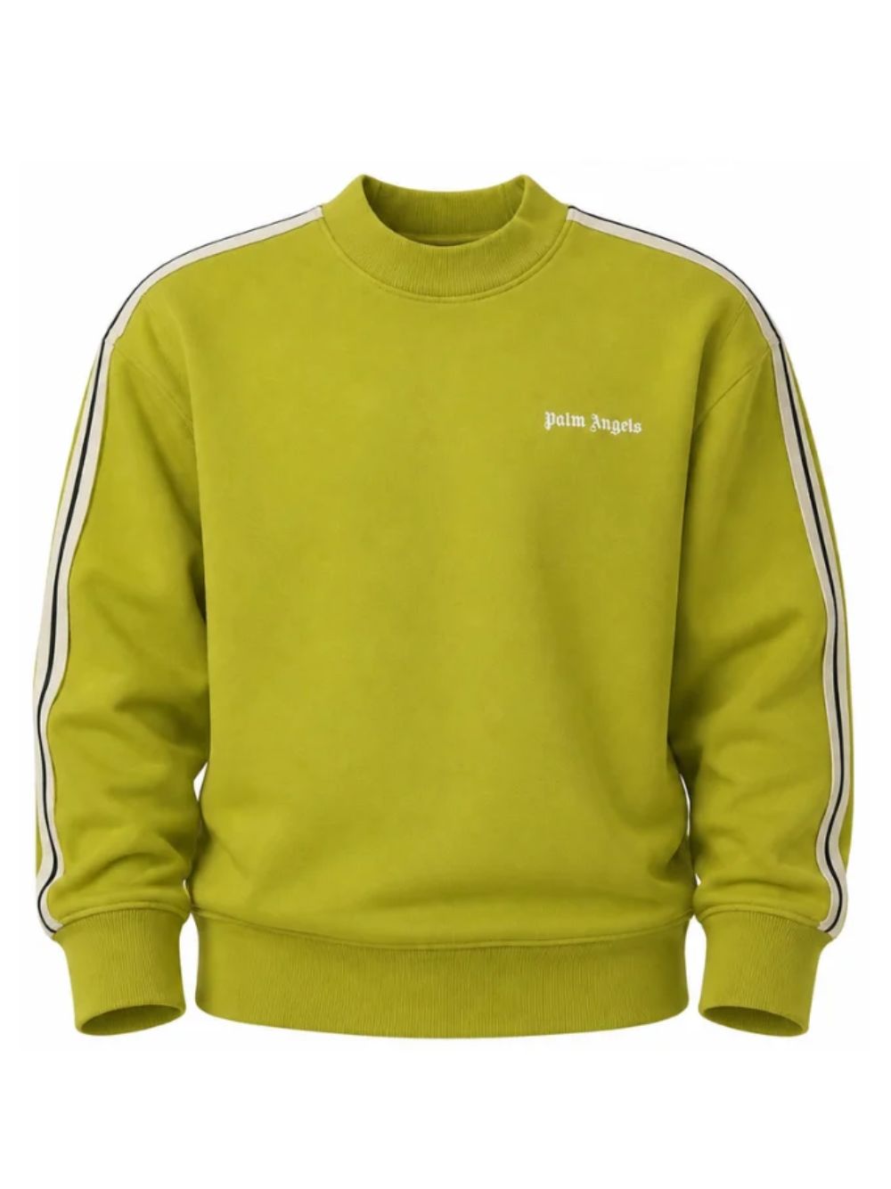 Felpa per bambino Palm Angels Kids verde con logo sul davanti F6PAJBSW025 1529 PALM ANGELS KIDS 