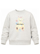Felpa per bambini Palm Angels Kids grigia con stampa logo sul davanti F6PAJBSW102 101 PALM ANGELS KIDS 