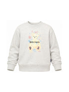 Felpa per bambini Palm Angels Kids grigia con stampa logo sul davanti F6PAJBSW102 101 PALM ANGELS KIDS 