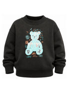 Felpa per bambini Palm Angels Kids nera con stampa logo sul davanti F6PAJBSW102 110 PALM ANGELS KIDS 