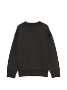 Felpa per bambini Palm Angels Kids nera con stampa logo sul davanti F6PAJBSW102 110 PALM ANGELS KIDS 