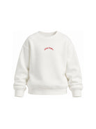 Felpa per bambini Palm Angels Kids bianca con stampa logo sul davanti F6PAJBSW140 412 PALM ANGELS KIDS 