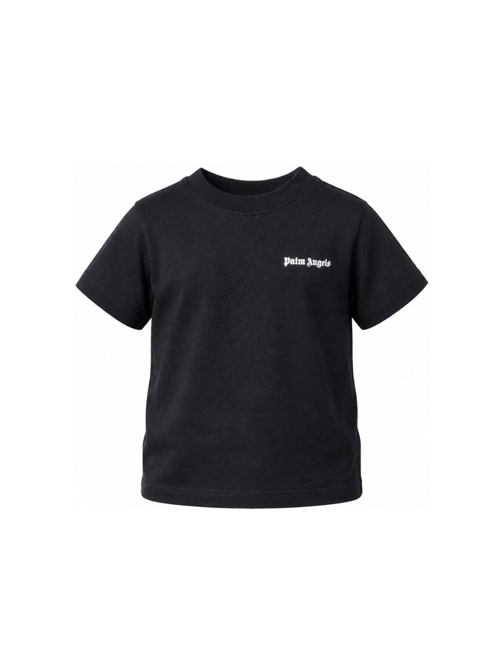 T-shirt per bambino Palm Angels Kids nera con stampa logo F6PAJBTH017 110 PALM ANGELS KIDS 