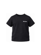 T-shirt per bambino Palm Angels Kids nera con stampa logo F6PAJBTH017 110 PALM ANGELS KIDS 